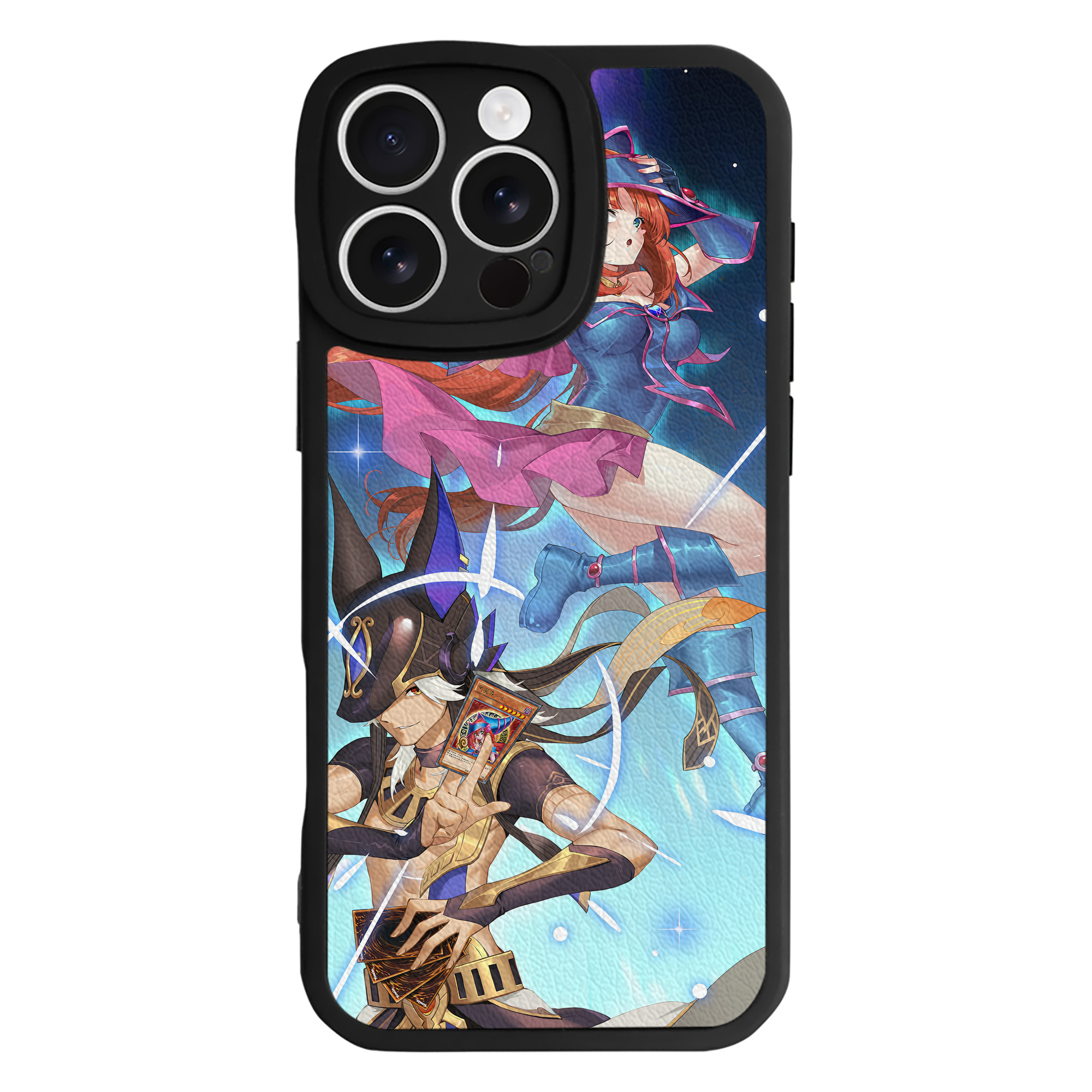 （画像用） 遊☆戯☆王 Yu-Gi-Oh! 【iPhone 16シリーズ対応】シリコンスマホケース（レザー調） 材質：シリコン
